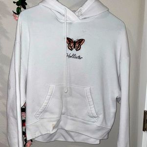 White Hollister hoodie